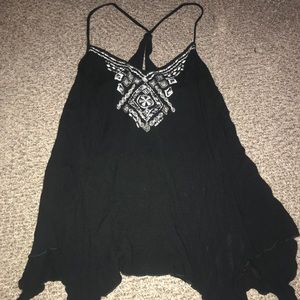Embroidered tank top